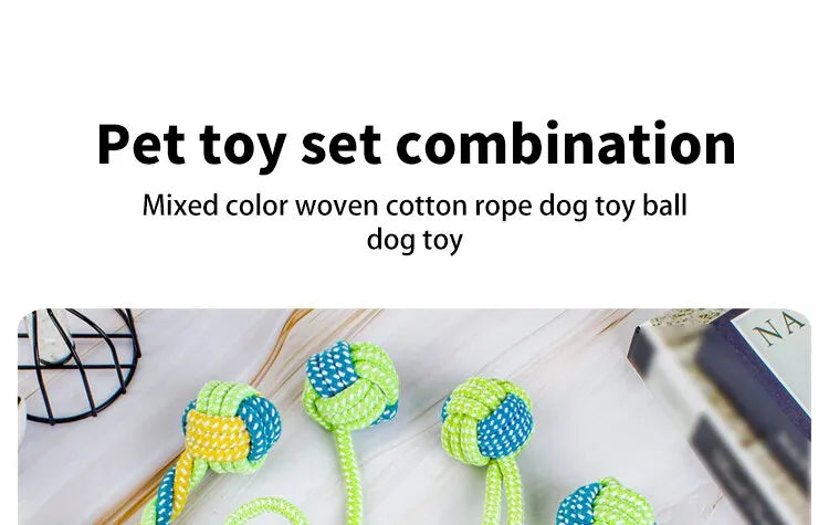 7pcs Dog Rope Knot Chew Toy